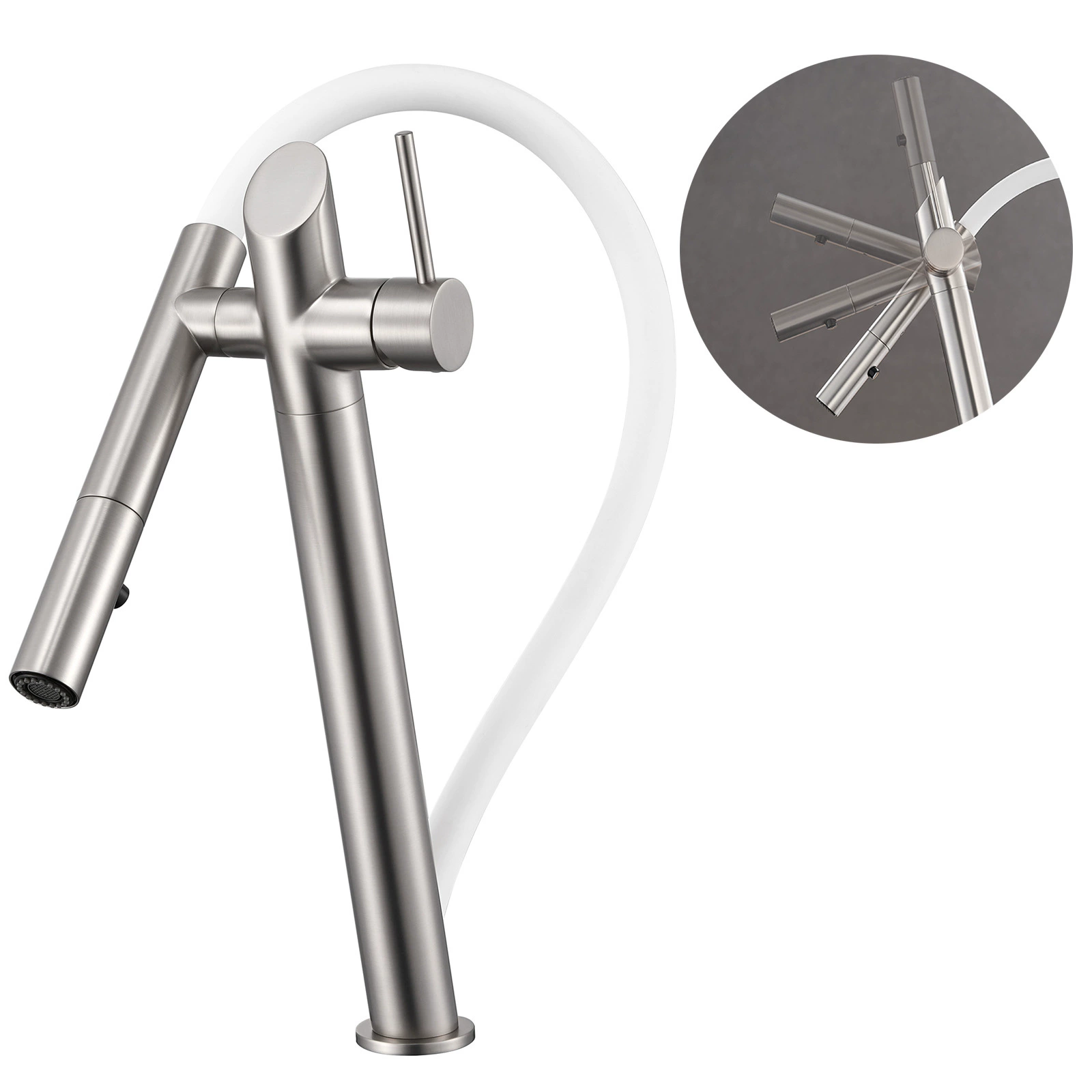 HIDEEP домашняя кухня кран овощной таз матовый кран роторный раковина универсальный смеситель