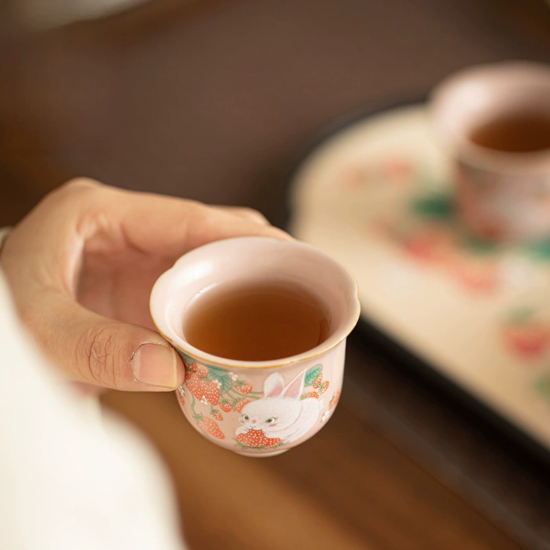 Имитационная чашка из керамики Song Fan Ru Porcelain Tea Cup Light Luxury Retro Смелая чашка Открытие шалфей для RetonKung Fu Tea Steel Master Cup Master Cup