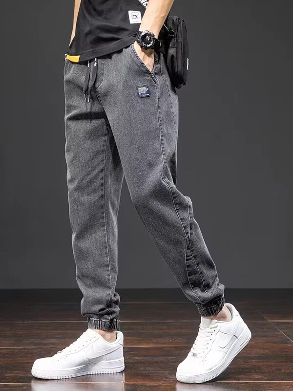 Spring/Summer Men's Fashionable Tapered Harem Jeans, Casual Jogger Loose Jeans, Plus Size Men's Jeans Spring/Summer Men's Fashionable Tapered Harem Jeans, Casual Jogger Loose Jeans, Plus Size Men's Jeans