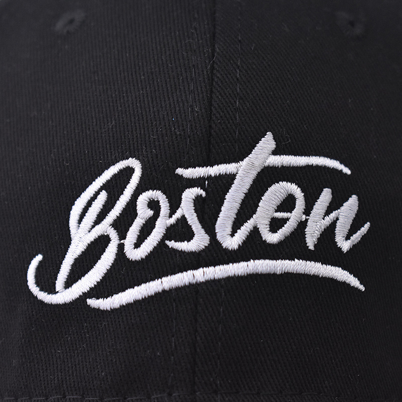 Nuevo algodón transfronterizo al aire libre bordado sombrero de béisbol para hombres y mujeres personalidad sombrero de boca de pato
