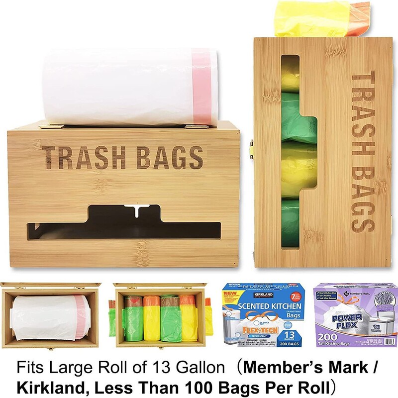 Wooden storage box for food preservation bags, suitable for home, restaurant, and kitchen use Wooden storage box for food preservation bags, suitable for home, restaurant, and kitchen use
