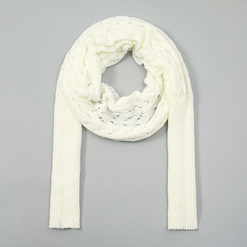 유럽과 미국 인기 신상품 홀로우 더블 슬리브 폴리에스터 숄 니트 고급 길이 크로스 숄 여성용 아우터웨어