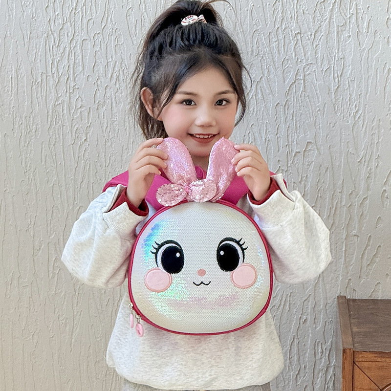 欧美热销儿童双肩包卡通熊猫可爱幼儿园宝宝小书包蛋壳书包批发