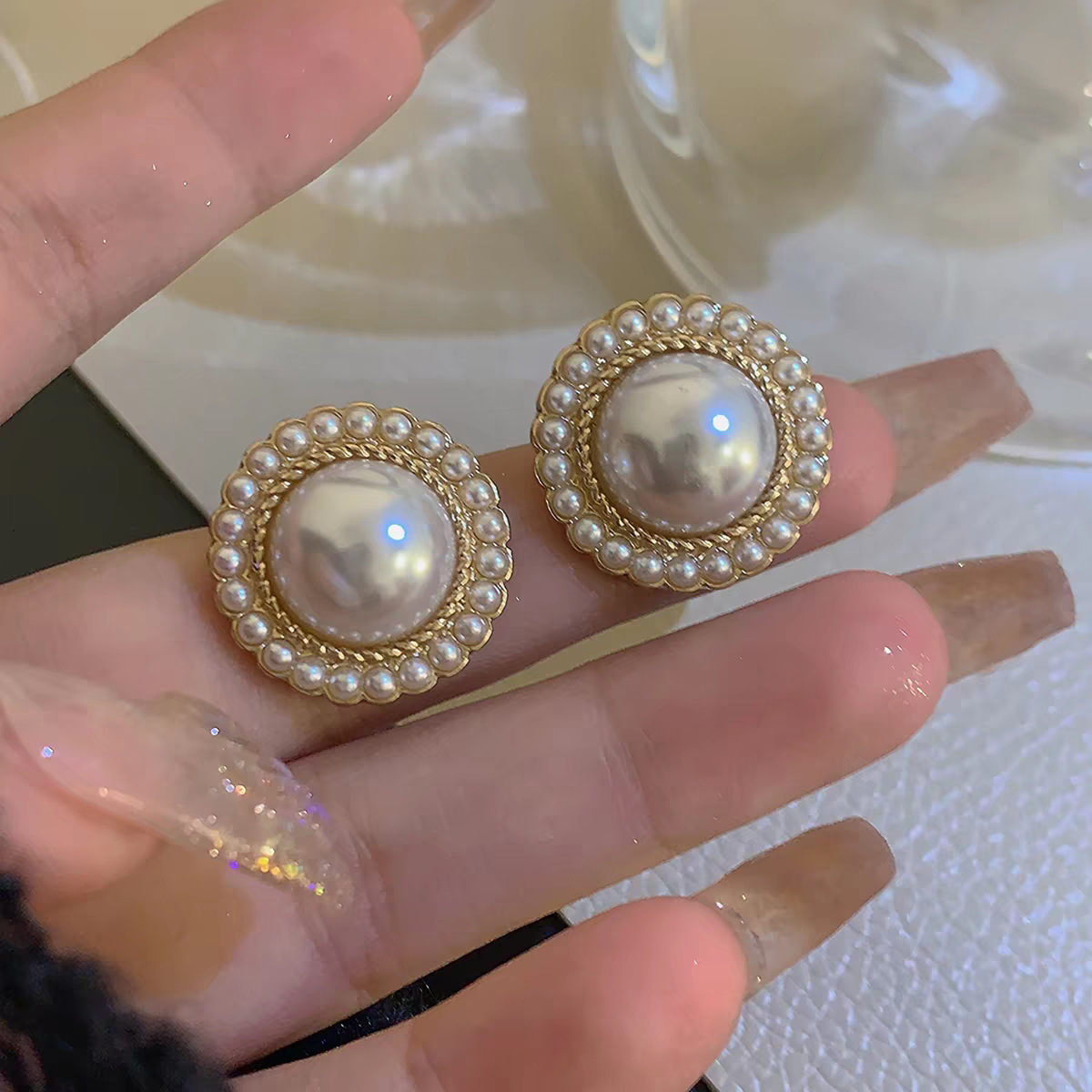48# baroque pearl earrings