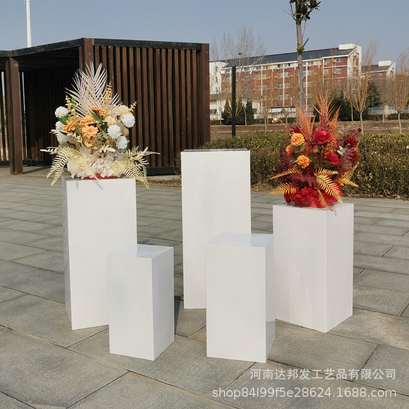 跨境外贸婚庆道具圆柱甜品桌圆筒甜品台生日派对展示摆件交车仪式