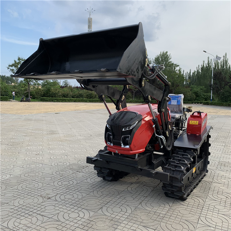 农用水旱两用履带式微耕机四缸大马力旋耕机 农用田园管理机