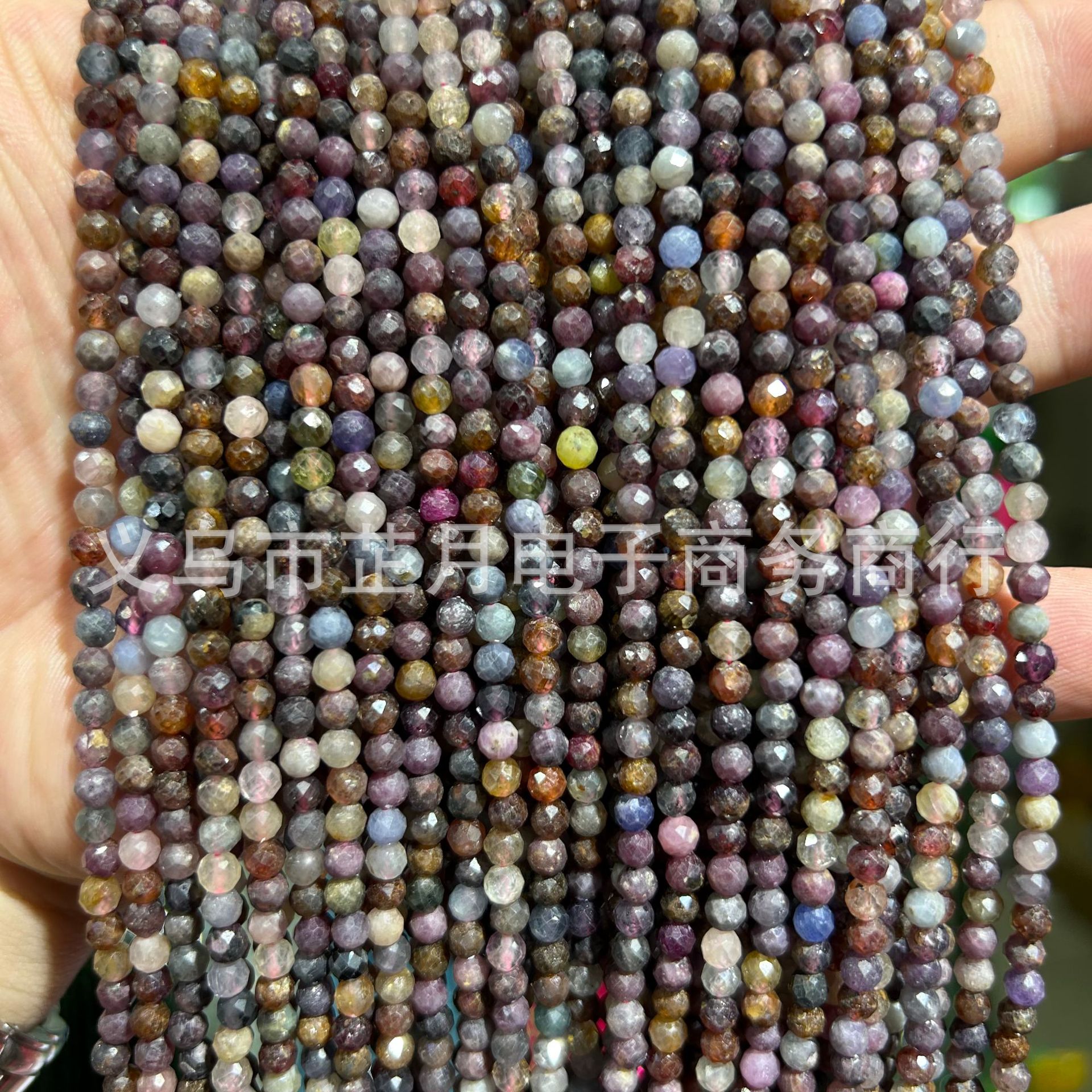 Pequeñas cuentas 2mm3mm4mm facetas todo tipo de ágata Cristal de piedra natural granos sueltos DIY joyería pulsera collar