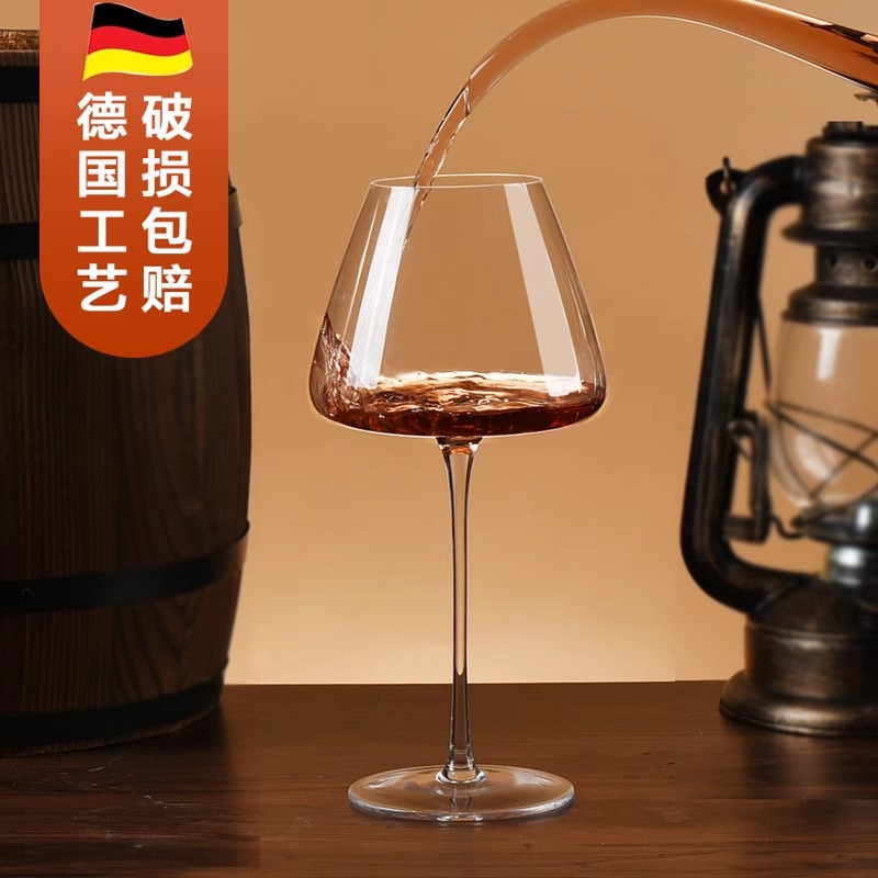 Copa de vino tinto, lujo ligero, juego doméstico grande de Borgoña de gama alta, copa de vino de vientre grande de cristal, copa de copa, gran capacidad