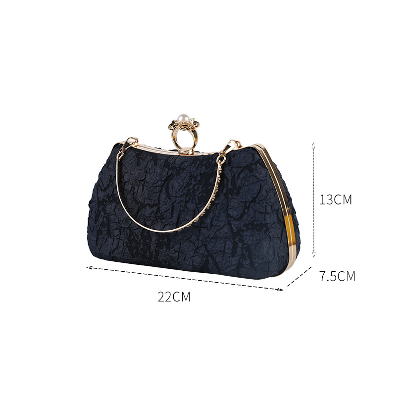 Bolso de noche de diamantes de imitación nuevo bolso retro cheongsam bolso de cadena elegante de moda todo fósforo fabricantes de comercio electrónico transfronterizo