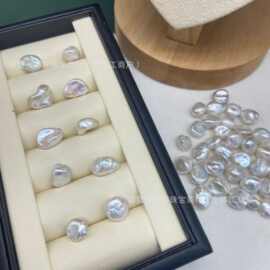 天然淡水珍珠小石子碎银子巴洛克珍珠基本无暇不规则异形珍珠