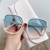 Square sunglasses, glasses solar-powered, trend retro sun protection cream, gradient, 2022 collection, UF-protection