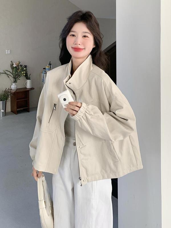 冲锋衣外套女2025新款秋季小香风短款小个子夹克上衣洋气棒球服|undefined