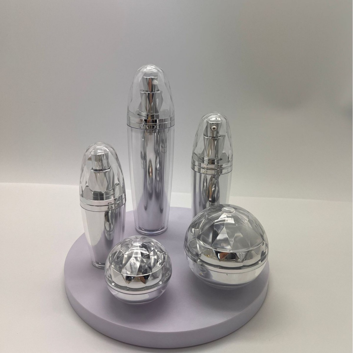 亚克力 钻面球型膏霜瓶 乳液瓶 护肤品套装