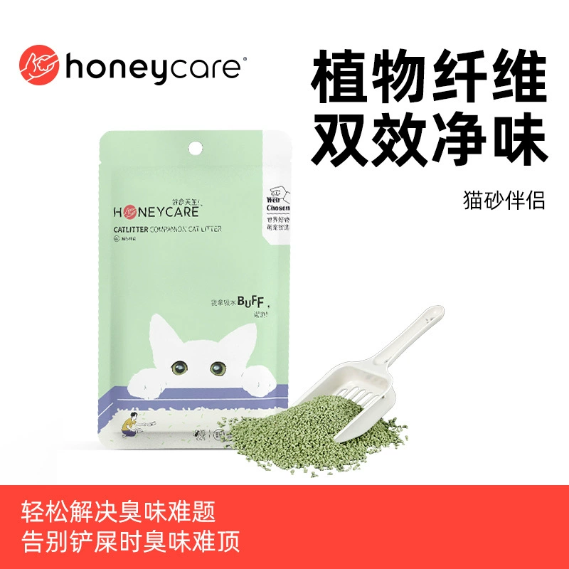 Honeycare-это жизнь, натуральное растение, пометка для кошек, компаньон 200 г, чтобы улучшить узел, укрепить дезодорирующий тофу, хорошая жизнь