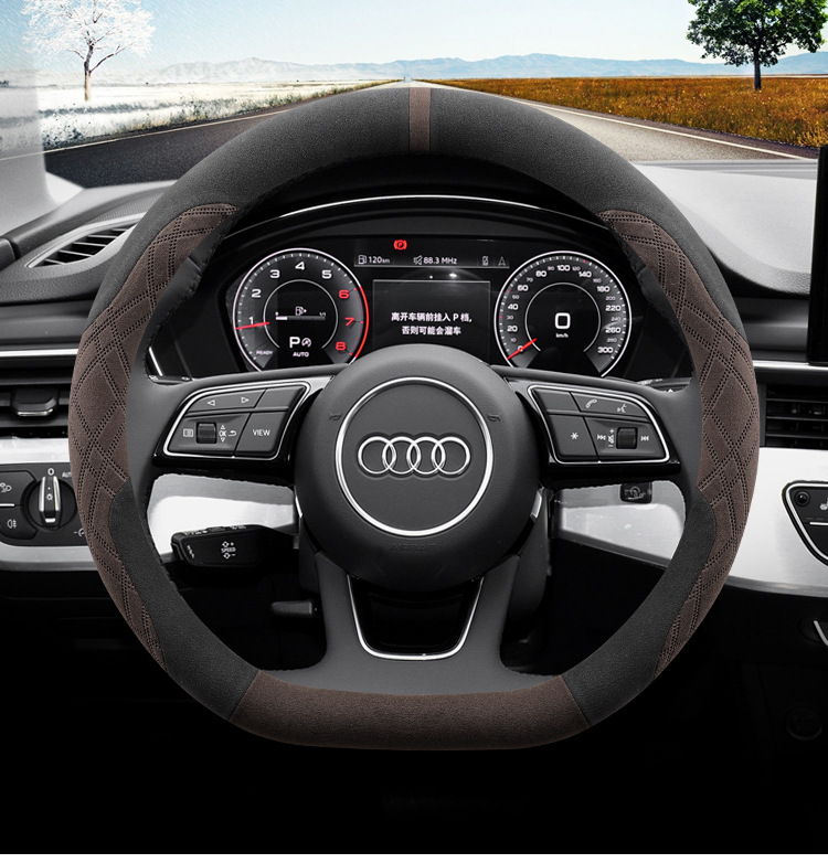 2024 Audi A4L steering wheel cover special A4L 40 TFSI fashion luxury dynamic handle cover winter women