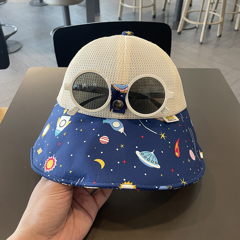Sombra coreana para niños de verano temporada de sombreros grandes aleros gorro de pescador transpirable de malla para niños gorra casual para bebés