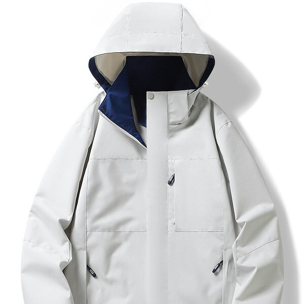 Hooded Jacket for Men and Women with Jacket Coat Spring and Autumn Work Clothes Windproof Waterproof Outdoor Sports Couple Mountaineering