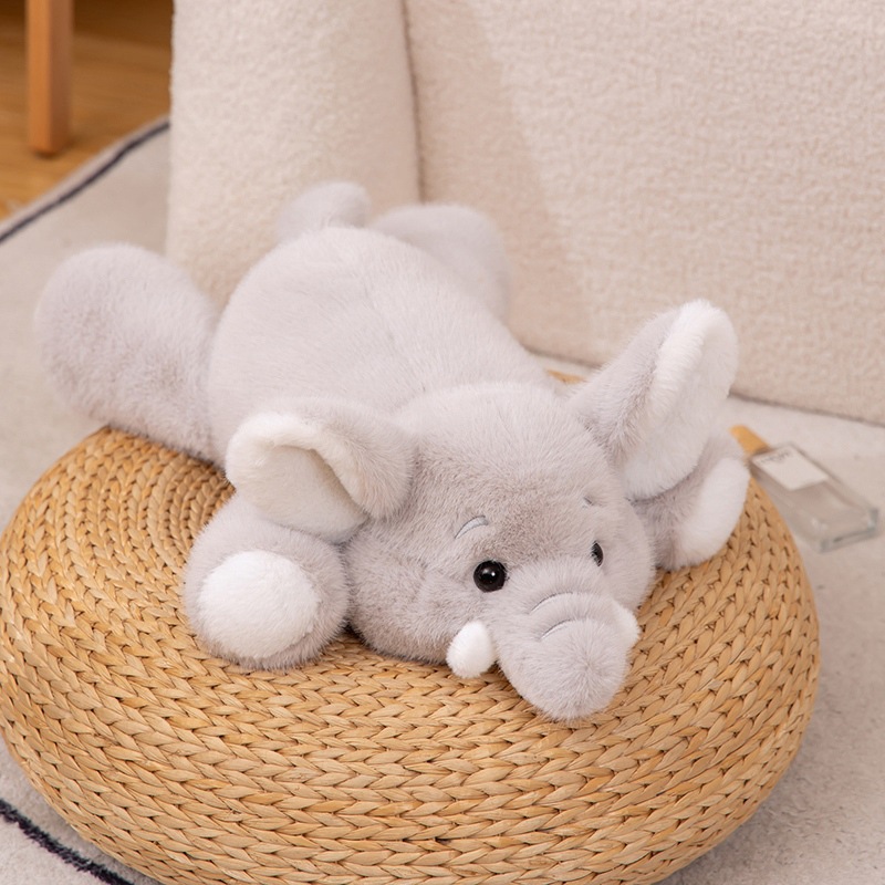 Muñecas de peluche de elefantes transfronterizos lindas muñecas de dibujos animados para niños con almohada tranquilizadora regalo de cumpleaños image 6