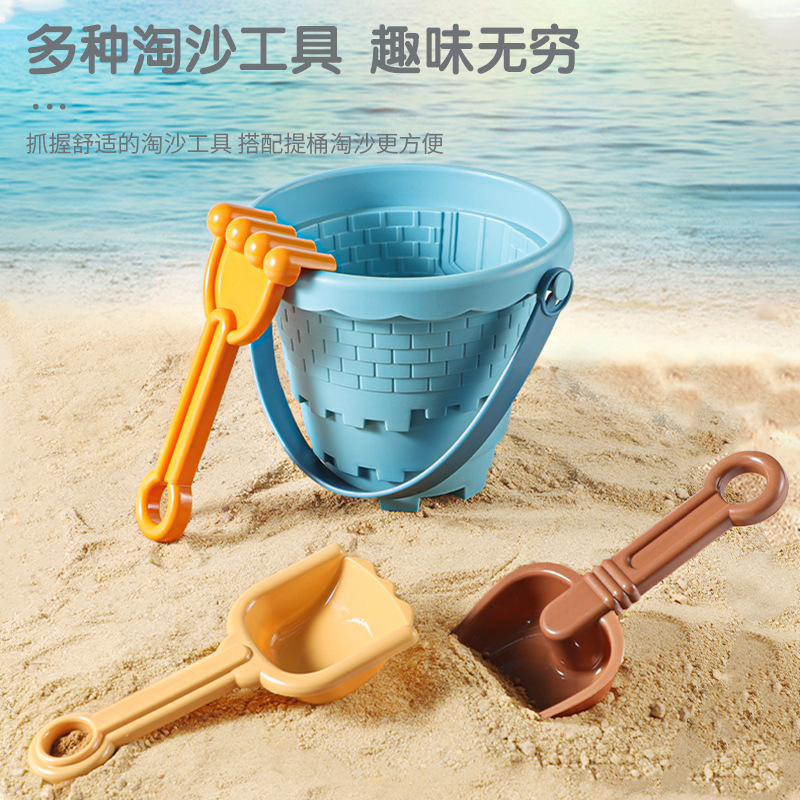 Carro de juguetes de playa para niños juguete de agua para bebés herramientas de excavación de arena reloj de arena pala barril de arena juego conjunto de arena piscina