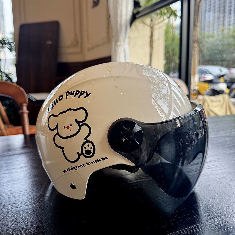 3C Certified Electric Motorcycle Helmet Summer Sunscreen Half Helmet