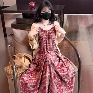 吊带连衣裙两件套