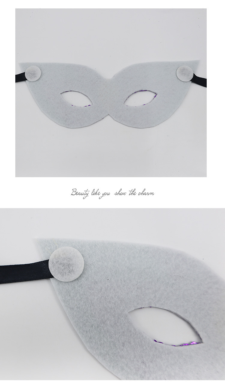 Halloween carnival carnival theme gold purple green sequin half face mask masquerade performance mask_voghion.com