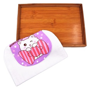 Factory Direct supply baby creamy-white sweat towel children sweat towel four layers 32*24 sweat towel