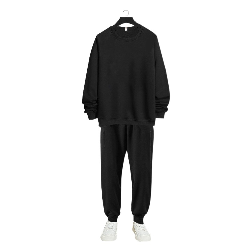 DW1001-DW1042 extra large size fleece-lined sports cotton collection fat men's sweater pants autumn and winter