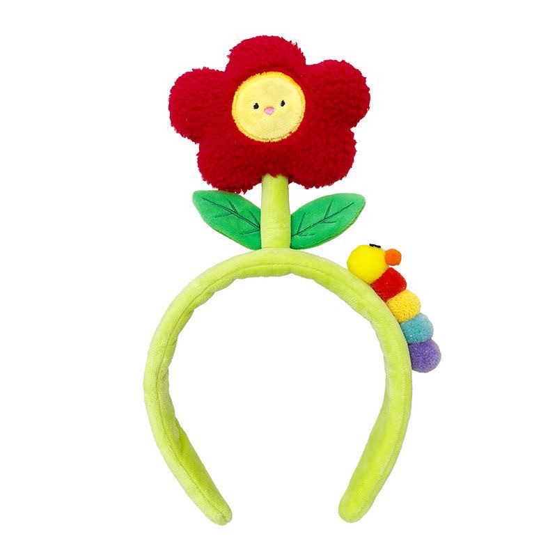 Donne, Nuovo accessorio dolce dei cartoni animati, Fascia per capelli in peluche per bambini, Grazioso ornamento per capelli per lavarsi il viso_voghion.com