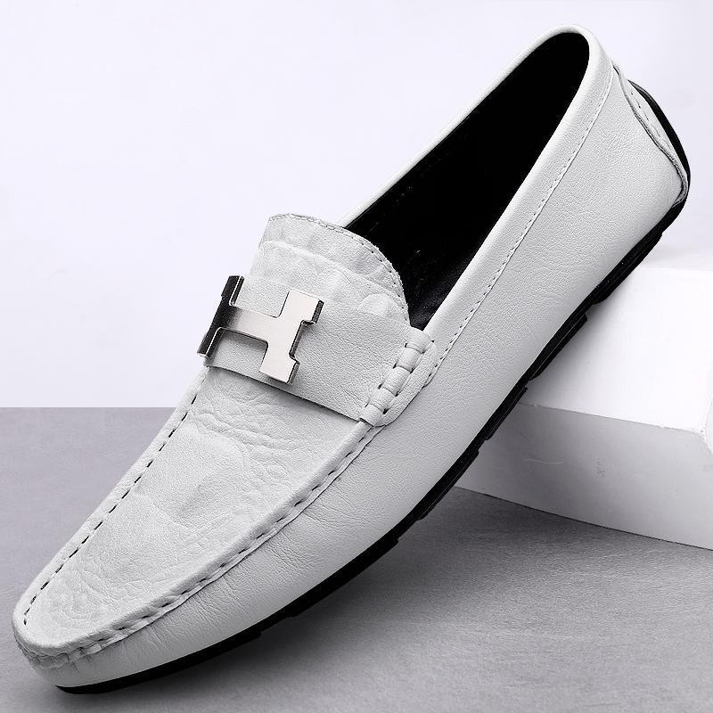 Zapatos de cuero para hombres, zapatos de negocios británicos, nuevos zapatos de negocios transpirables, zapatos casuales suaves, zapatos para hombres.