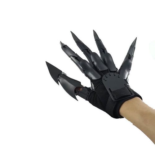 Black dragon claws with movable joints and flexible gloves toy Halloween role-playing horror ghost hand props