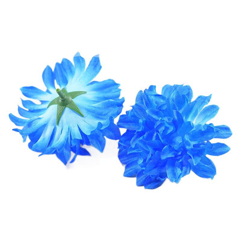 Simulación de crisantemo de 4 capas flores artificiales flores de seda disparo props artísticos colocación de flores crisantemo cabeza de flores