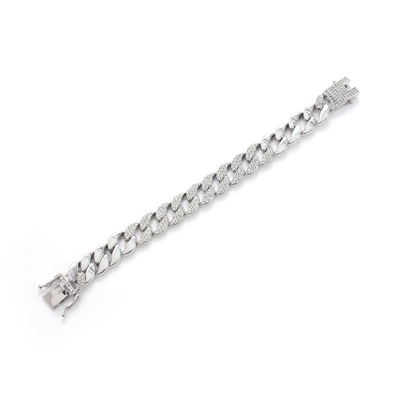 Hot selling 15mm Cool men's hip-hop hiphop splicing Cuban chain_voghion.com