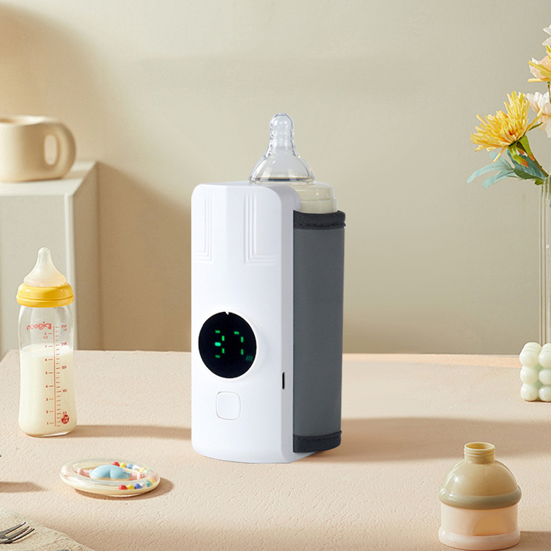Cross-Border Wholesale Baby Bottle Insulation Cover Wireless Power Storage Portable Milk Warmer When Going Out Milk Warmer Heating Constant Temperature