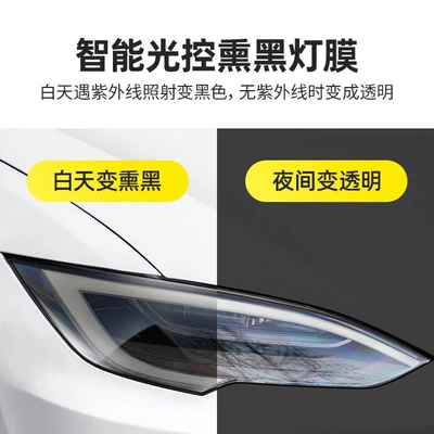 Car headlight protective film, film, protective color-changing film, modified