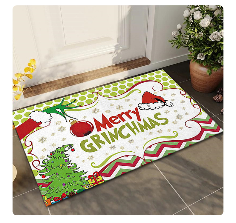 圣诞地垫,跨境地垫,入户门垫,礼品垫