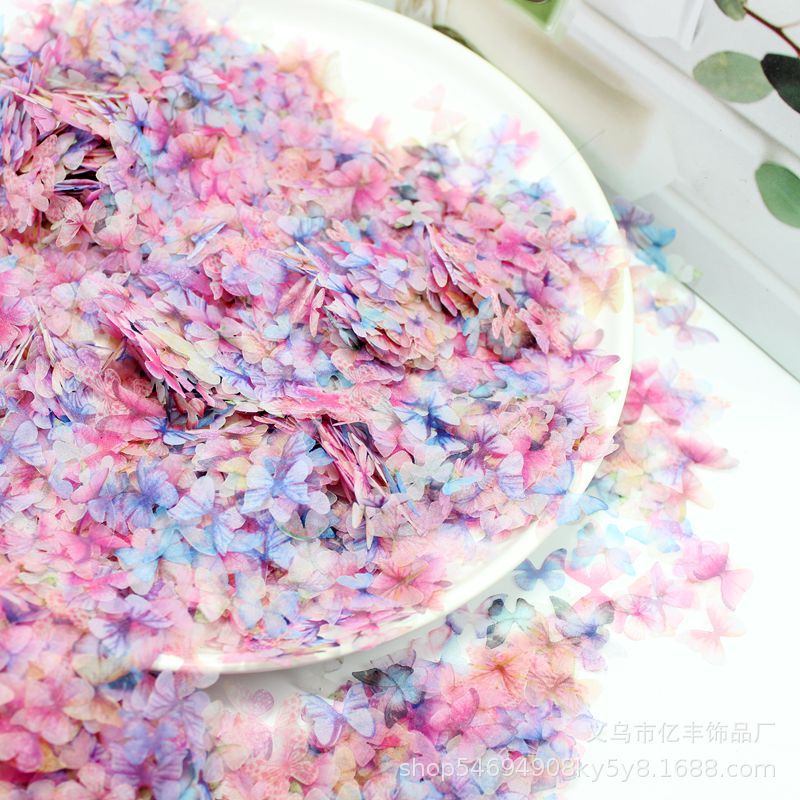 15mm Mini Single Layer Tulle Small Butterfly Nail Art Decoration Face Butterfly Beauty Makeup Material Children's Makeup Photo