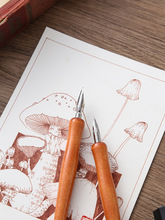 立川笔尖木杆蘸水笔钢笔淡彩勾线绘画专用笔漫画水彩用笔G笔尖D