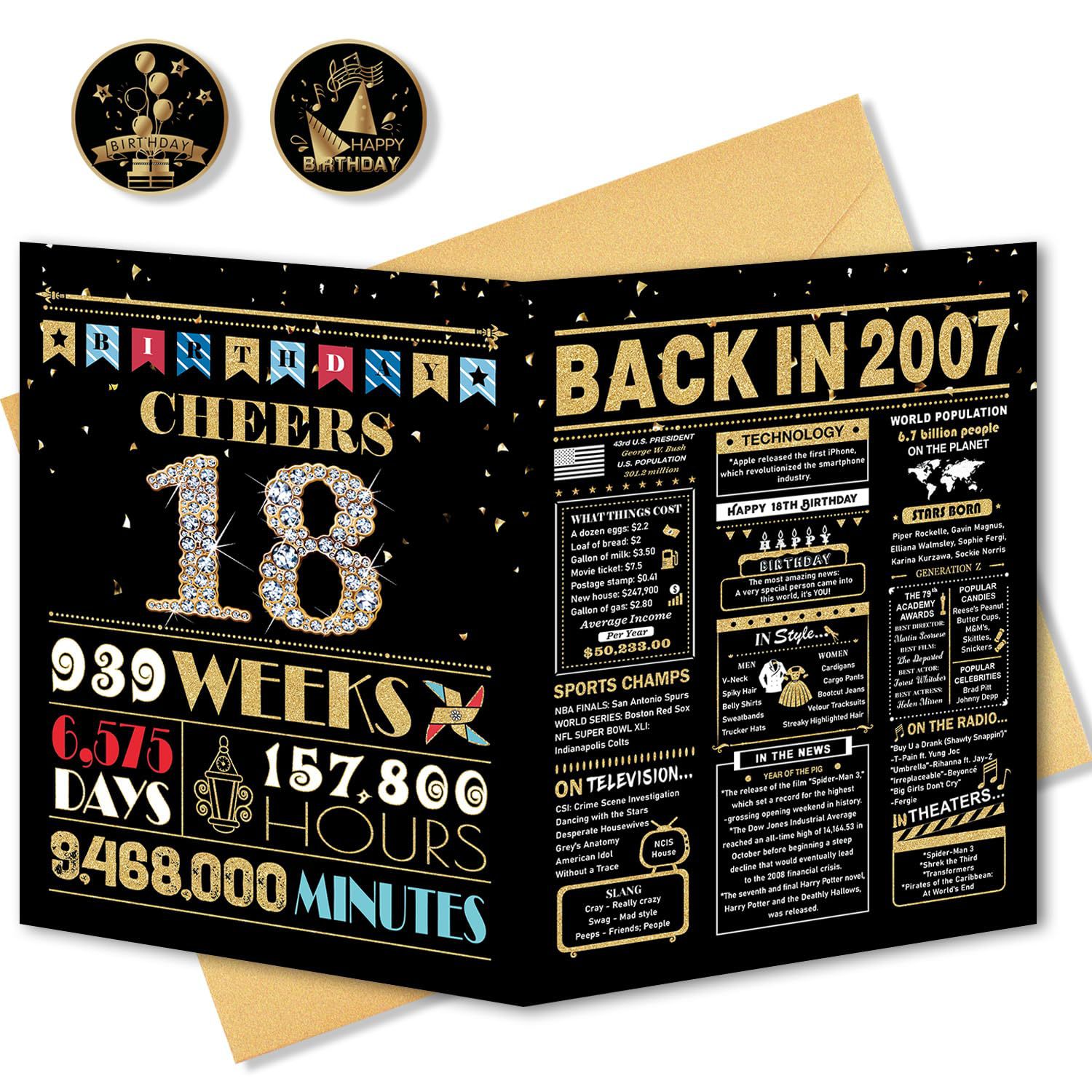 스티커가 없는 18 블랙 골드