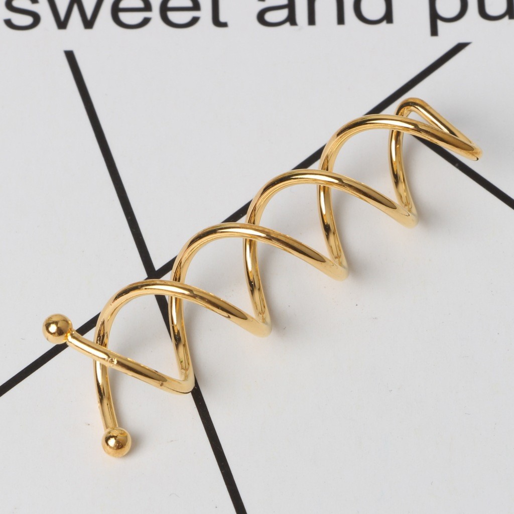 Corea del Sur nuevos accesorios para el cabello peluquería espiral clip forma giratoria horquilla updo herramienta oro plata updo espiral horquilla