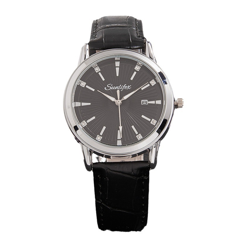 Marca Suiza, calendario luminoso, reloj de hombre, negocios, reloj de cuarzo