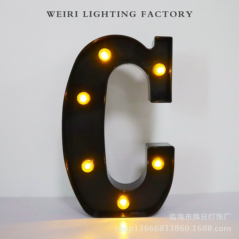 LED рекламная буква, черная подсветка алфавит, крупная декоративная английская буква 21,8 см