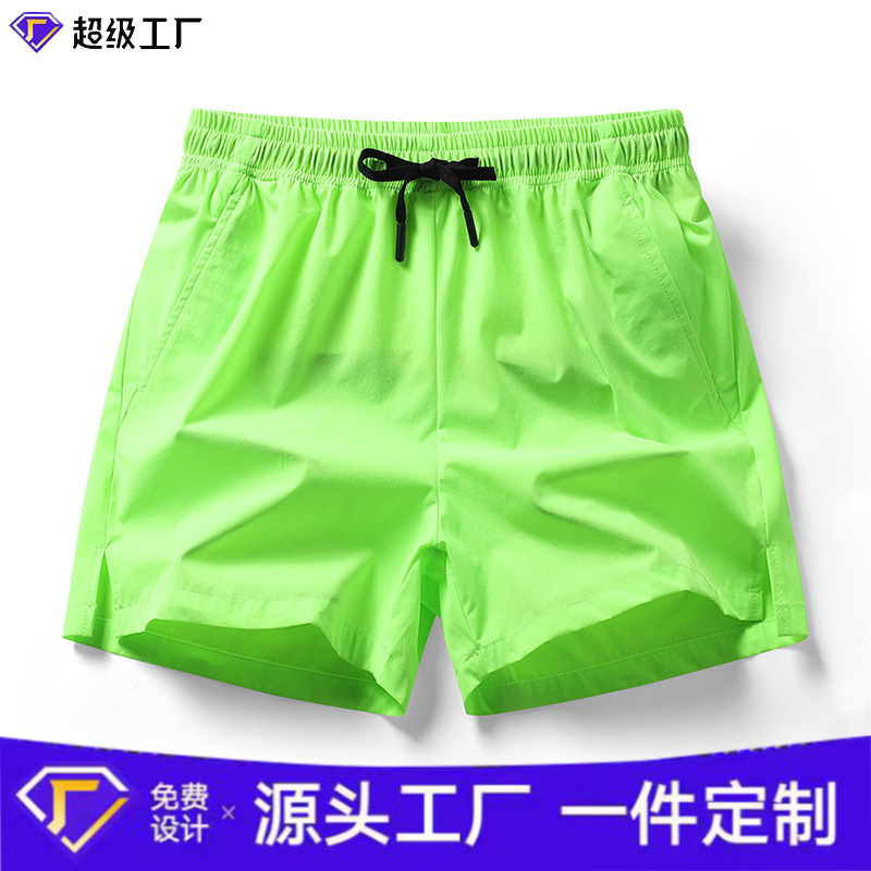 Summer Thin Quick-drying Shorts Custom Logo Outdoor Sports Marathon Running Pants Men's Printing Team Training