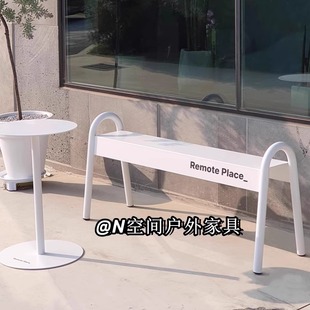 Creative Decoration Outdoor Bench Park Bench Milk Tea Coffee Shop Gym Rest Bench Shopping Mall Iron Chair