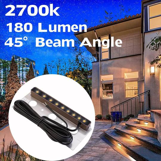 New high-power stair light outdoor waterproof step light LED step light courtyard decoration landscape light railing light