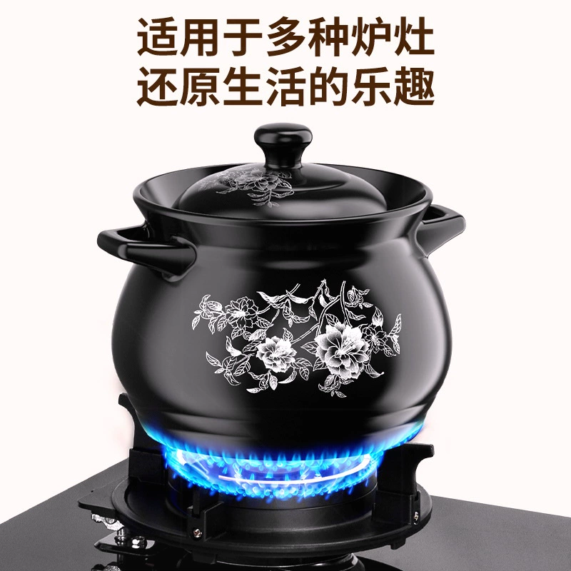 71TX Clatty Pot Clamping Casual Calfs, Lao Soup, Tu Sand Can Soup Stew Pot, Gaspig Ceramic Soup Stew Pot