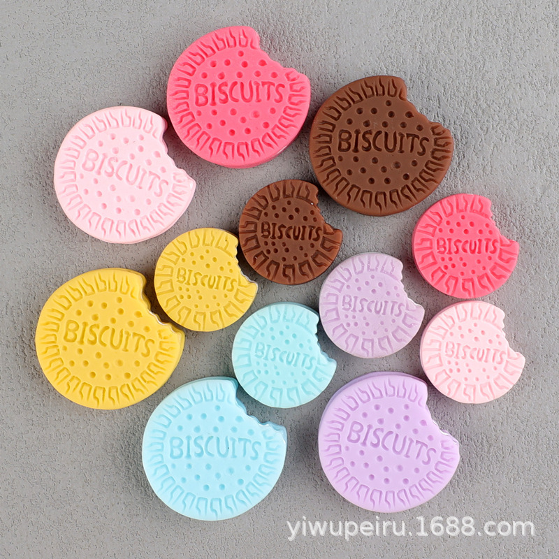 Simulated Oreo Resin Accessories Crocs DIY Food and Play Biscuit Accessories Cream Glue Mobile Phone Case DIY Material
