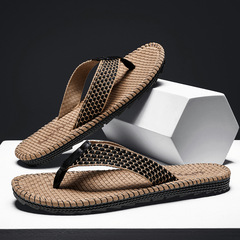 Vietnamese flip-flops men's summer outer wear flip-flops men's woven personalized non-slip soft-soled beach sandals wear-resistant