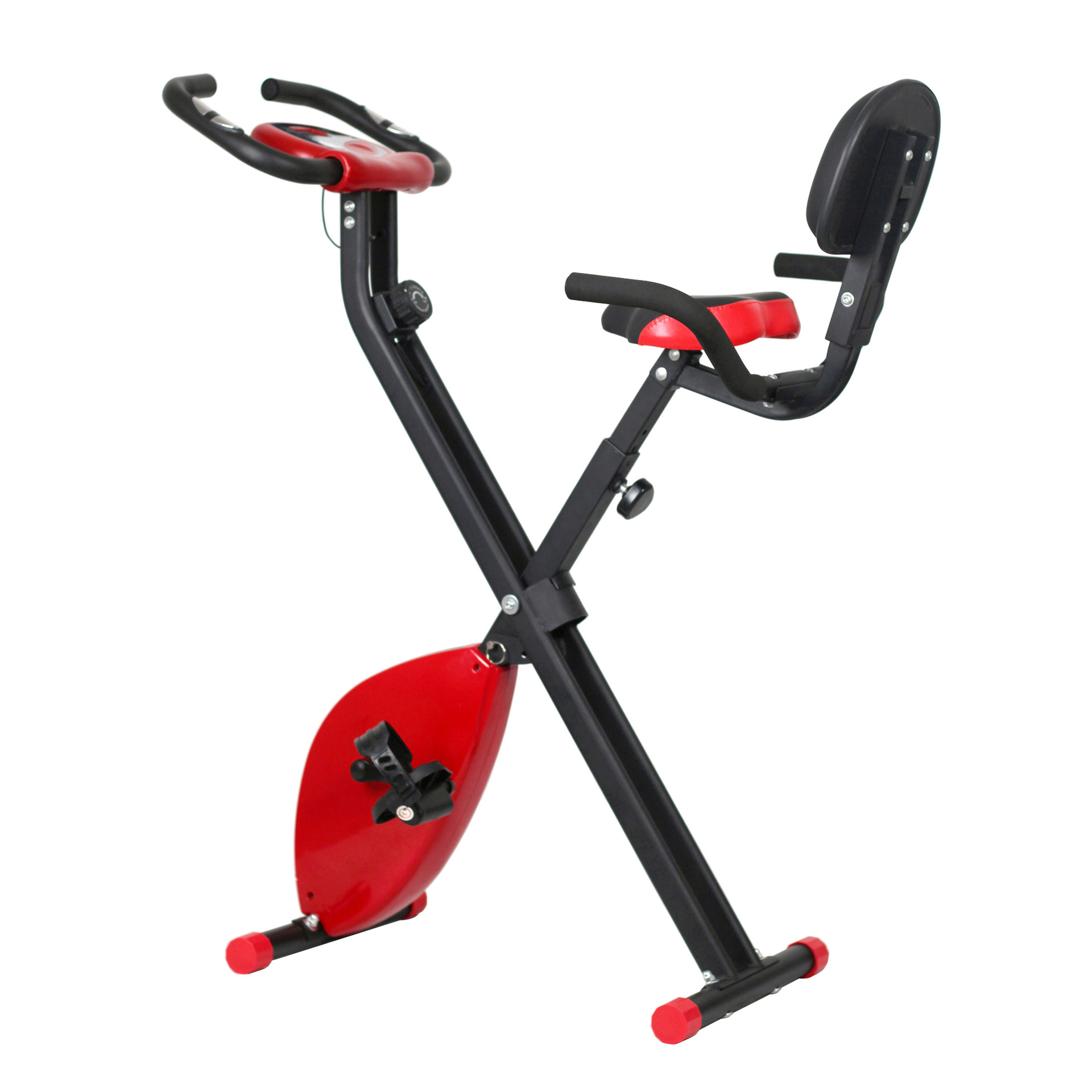 Equipos de ejercicios personalizados al por mayor coche de ejercicios interior 8 reluctancia espalda plegable monitoreo de la frecuencia cardíaca de bicicleta deportiva