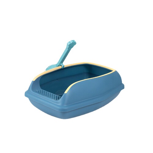Cat litter box, cat toilet, extra large splash-proof open litter box, fully semi-enclosed kitten supplies
